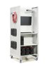 Treston Tower storage and workstation unit with castors and IT accessories